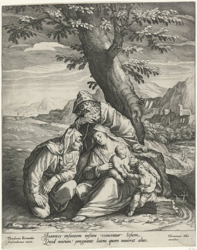 Sagrada Familia con Isabel y Juan el Bautista de Jan Harmensz. Muller
