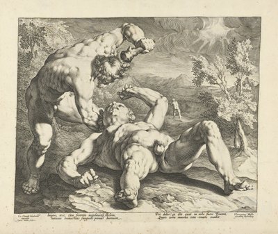 Caín mata a Abel de Jan Harmensz. Muller