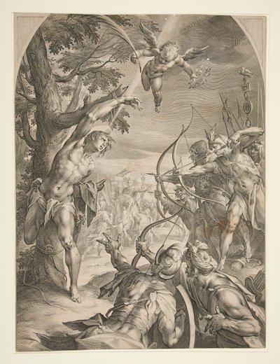 martirio de san sebastián de Jan Harmensz. Muller