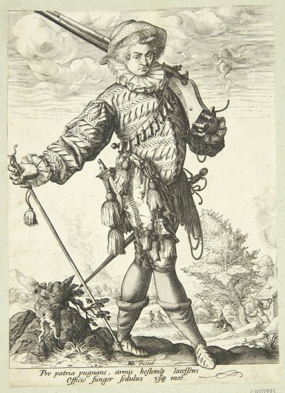Oficial con Twig de Jan Harmensz. Muller