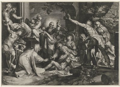 Resurrección de Lázaro de Jan Harmensz. Muller