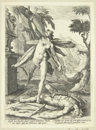 Píramo y Tisbe de Jan Harmensz. Muller