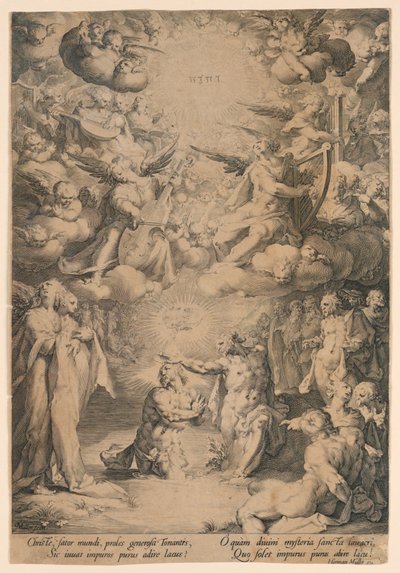 San Juan bautizando a Cristo de Jan Harmensz Muller