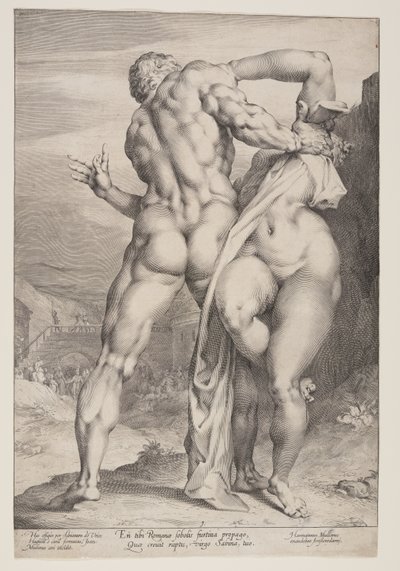 El rapto de una sabina de Jan Harmensz. Muller