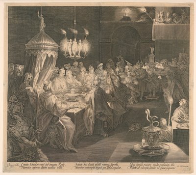 El banquete de Belsasar de Jan Harmensz Muller
