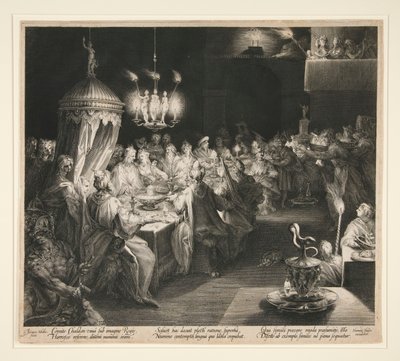 La Fiesta de Belsasar de Jan Harmensz. Muller