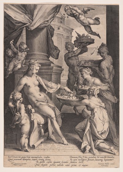 Venus honrada por las ninfas de Jan Harmensz. Muller