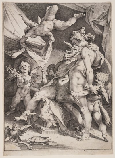 Venus y Mercurio de Jan Harmensz. Muller