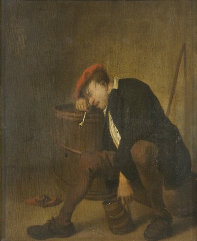 Hombre Durmiendo de Jan Havicksz (school of) Steen