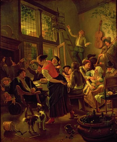 Comida familiar de Jan Havicksz. Steen