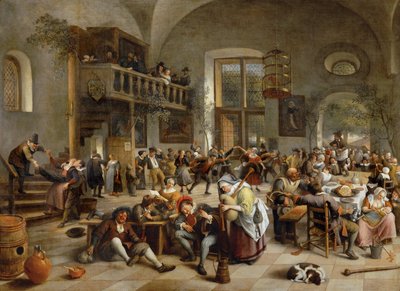 Fiesta en una taberna ... de Jan Havicksz. Steen