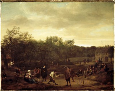 Campesinos jugando a las bolas en Holanda de Jan Havicksz. Steen