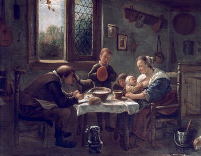 Oración antes del almuerzo de Jan Havicksz. Steen