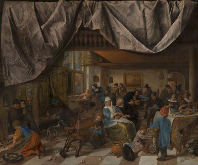 La vida del hombre, c. 1665 de Jan Havicksz. Steen