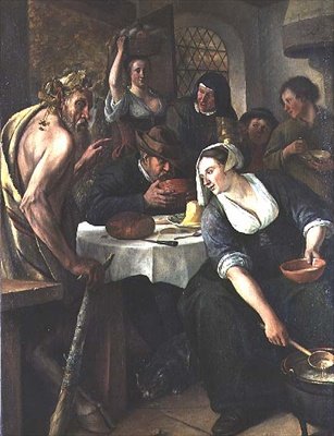 El sátiro y el campesino de Jan Havicksz. Steen