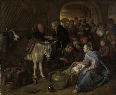 La adoración de los pastores de Jan Havicksz. Steen