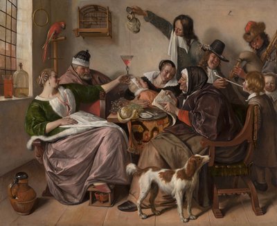 Como lo Oyes, Así lo Cantas, c.1665 de Jan Havicksz. Steen