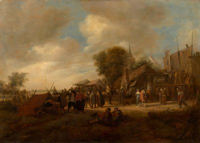 Feria del pueblo, c. 1650-1 de Jan Havicksz. Steen