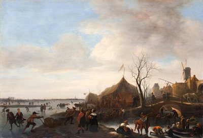 Escena de invierno, c.1650 de Jan Havicksz. Steen