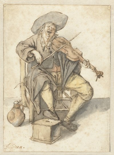 Violinista cantor de Jan Havicksz. Steen