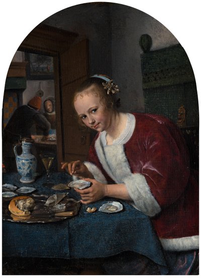 Niña comiendo ostras de Jan Havickszoon Steen