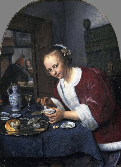 Niña con ostras de Jan Havickszoon Steen