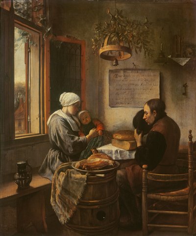 Gracia antes de la comida, 1660 de Jan Havickszoon Steen