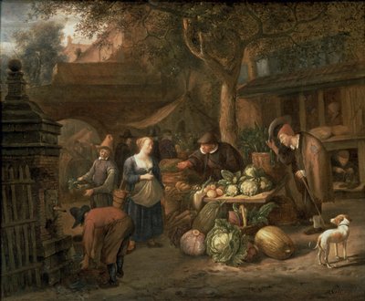 Escena de mercado de Jan Havickszoon Steen