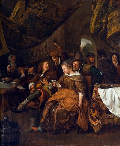 Compañía Alegre, c.1667-69 de Jan Havickszoon Steen