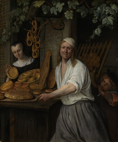 El panadero Arent Oostwaard y su esposa Catherina Keizerswaard, 1658 de Jan Havickszoon Steen
