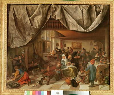 La cervecería de Jan Steen de Jan Havickszoon Steen