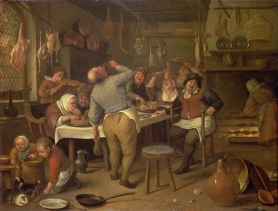La cocina gorda de Jan Havickszoon Steen