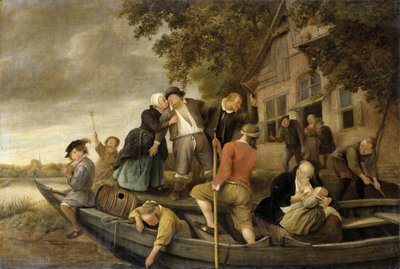 El alegre regreso a casa, 1679 de Jan Havickszoon Steen