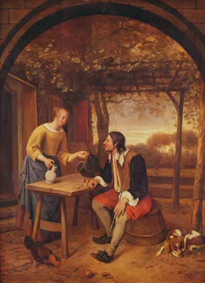 El descanso del viajero de Jan Havickszoon Steen