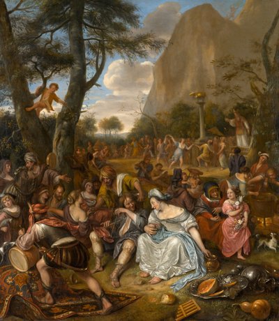 La Adoración del Becerro de Oro de Jan Havickszoon Steen