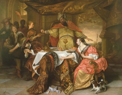 La ira de Asuero, c.1670 de Jan Havickszoon Steen