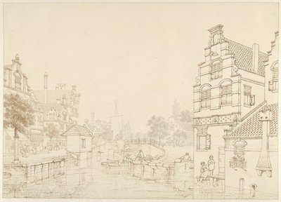 Un canal en una ciudad de Jan Hendrik Verheijen