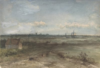 Vista de Haarlem desde las dunas de Jan Hendrik Weissenbruch