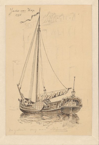 Buque de vela de 1768
Yate de lúpulo (título en el objeto) de Jan Hoynck van Papendrecht