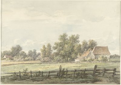 Paisaje con granja de Jan Hulswit