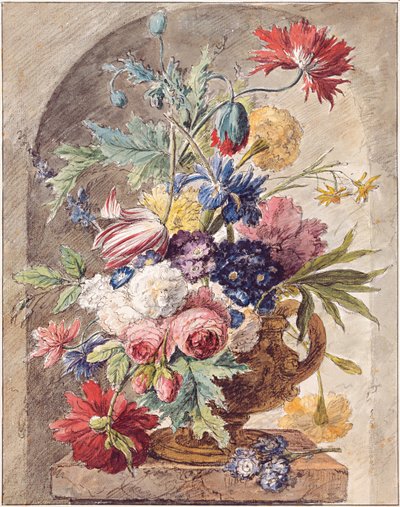 Naturaleza muerta con flores, ca 1734 de Jan Huysum van