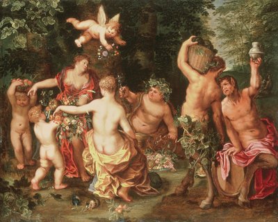 Una alegoría de la abundancia de Jan II Brueghel