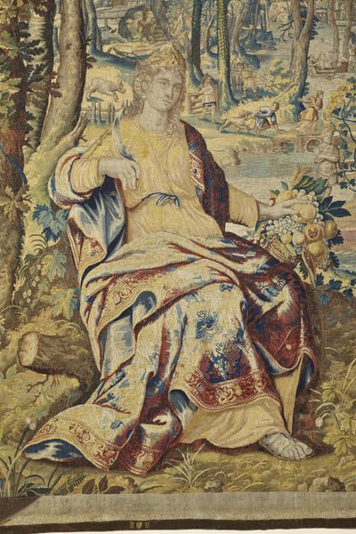 Detalle de Pomona, de Vertumnus y Pomona, c.1630 de Jan II Raes