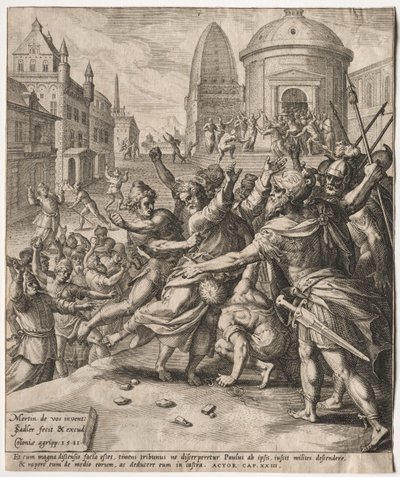 El arresto de San Pablo de Jan I Sadeler
