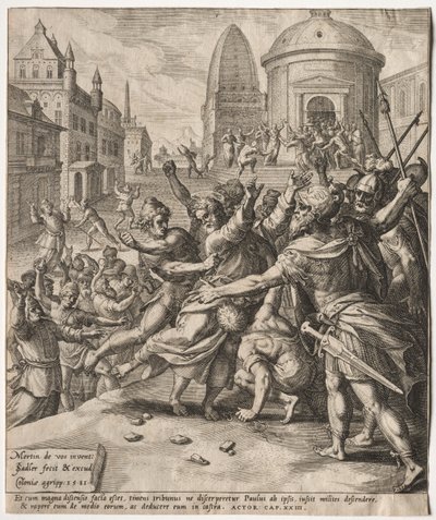 El arresto de San Pablo de Jan I Sadeler