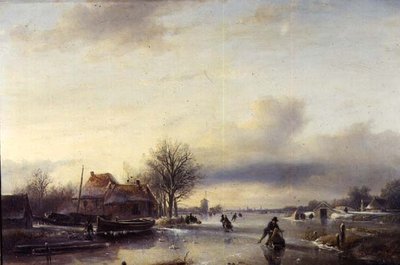 Paisaje de invierno de Jan Jacob Spohler