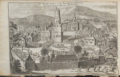 Los disturbios de Stepan Razin en Astracán De: Drie aanmerkelyke reizen, 1675 de Jan Jansz. Struys