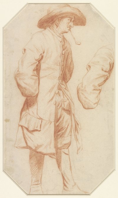 Estudio de hombre de pie y brazo derecho de Jan Josef Horemans (I)