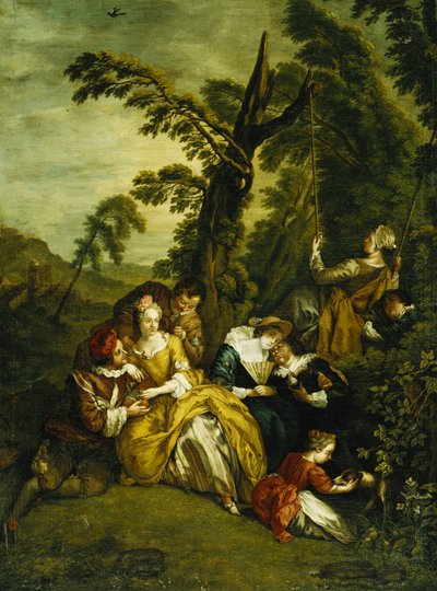 Una fiesta campestre, 1756 de Jan Josef the Elder Horemans