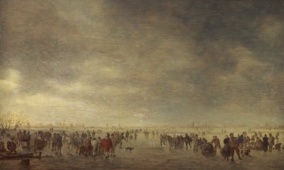 Patinadores sobre hielo de Jan Josephsz van Goyen